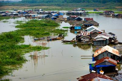 Làng nổi La Ngà – Ảnh: Haikeu (nguồn nhiepanh.vn)