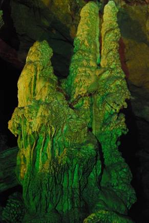 Stalactites with unique structure 