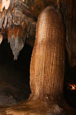 Each drop of water is distilled into a stone column 