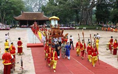 Quang cảnh Lễ hội Lam Kinh 