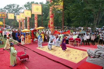Nghi thức tế lễ trong lễ hội Lam Kinh 