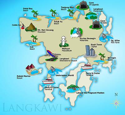 Bản đồ Langkawi 