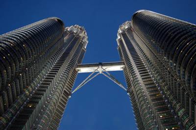 Tháp đôi Petronas với Skybridge 