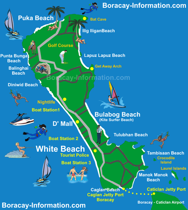 Bản đồ du lịch Boracay 