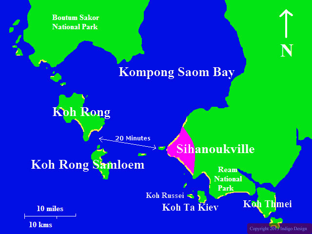 Vị trí đảo Koh Rong 