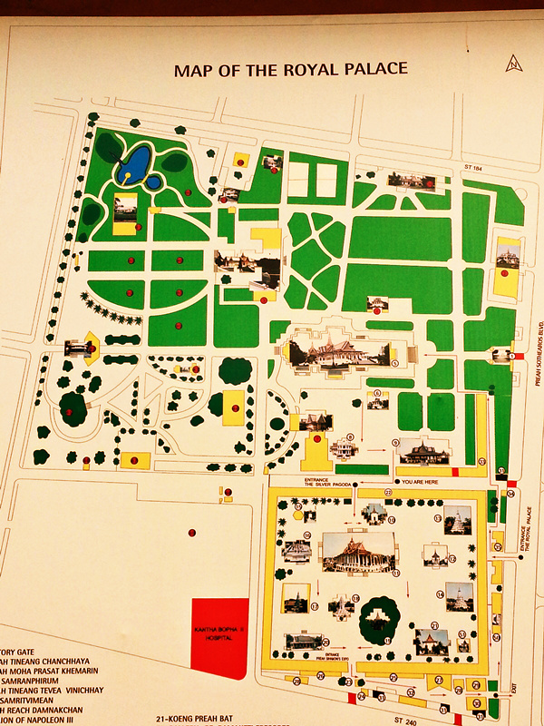 Bản đồ khu cung điện hoàng gia 