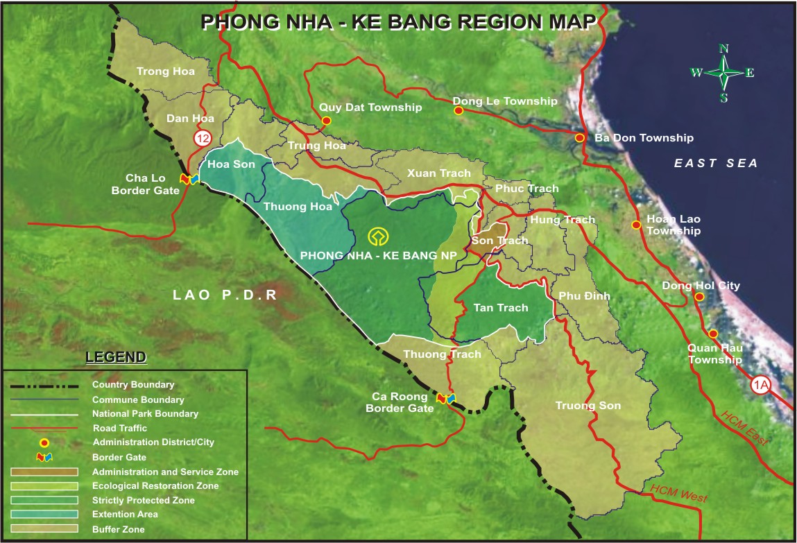 Bản đồ quy hoạch Phong Nha - Kẻ Bàng 