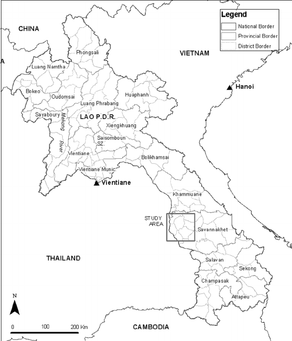 Bản đồ quốc gia Lào