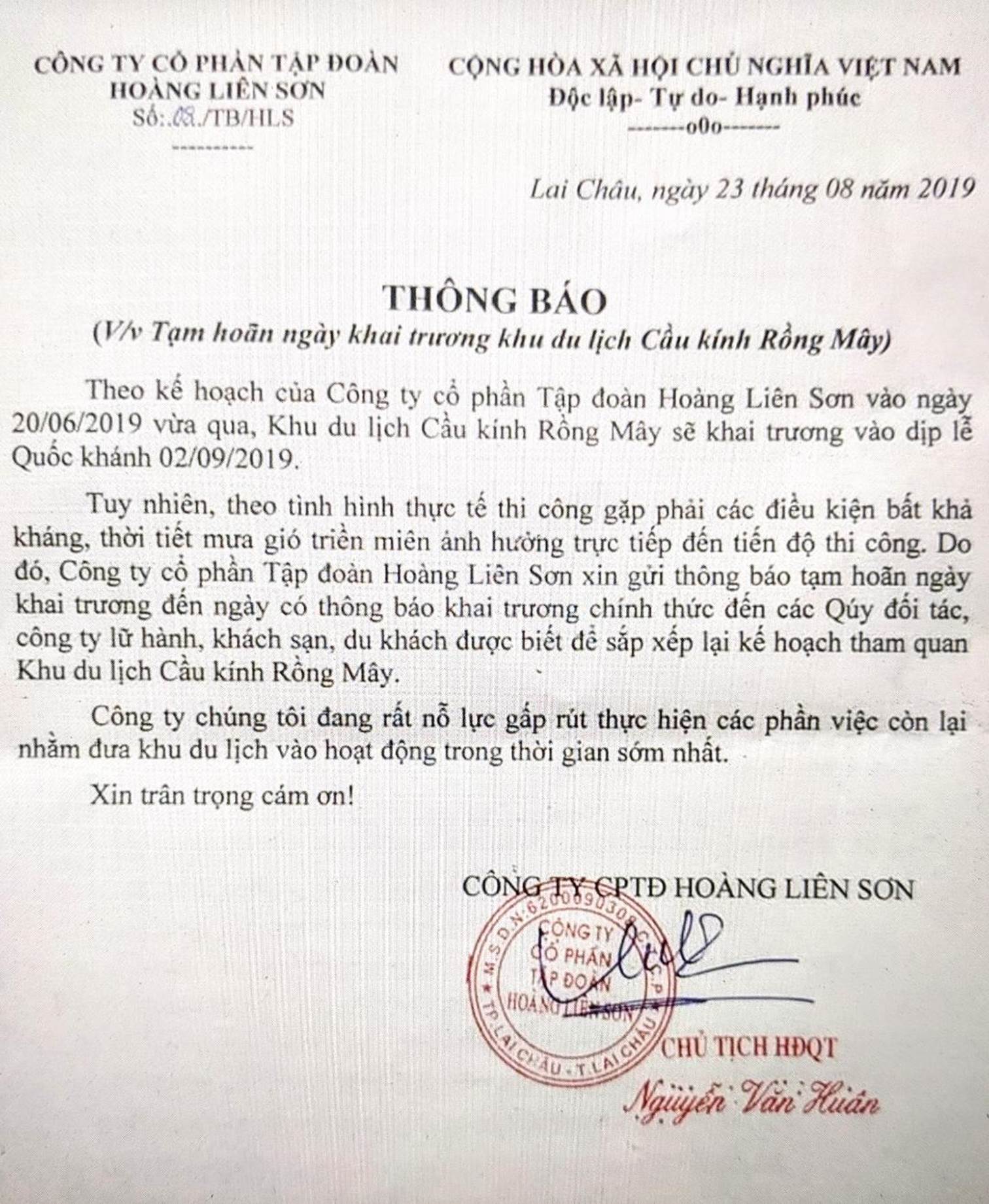 Thông báo