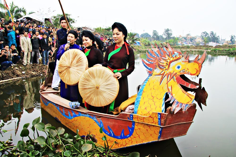 Hát Quan họ trên thuyền